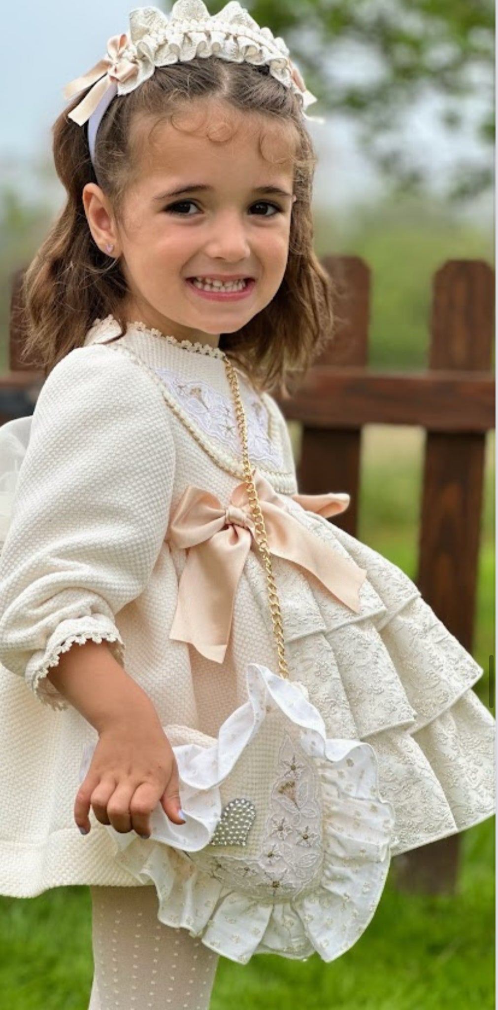 Golden and Cream Dress